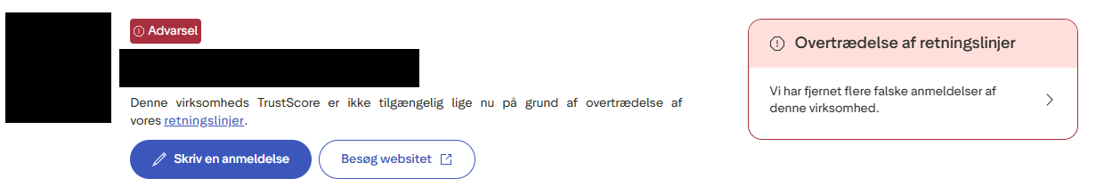 overtrædelse-af-retningslinjer overtrædelse af reningslinjer trustpilot