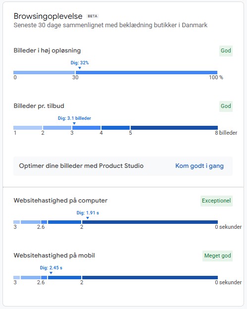 browsingoplevelse google merchant center