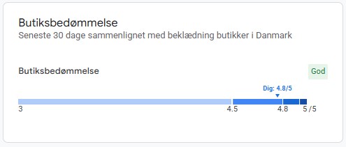 butiksoplevelse google merchant center