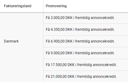 promoveringstilbud google ads