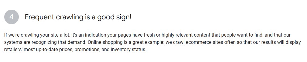 hyppig google crawl